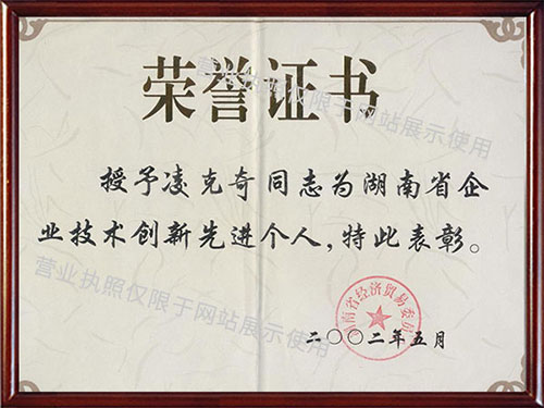 個(gè)人榮譽(yù)證書(shū)